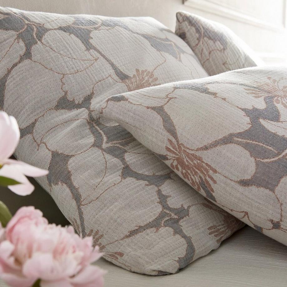 AM.PM Tamia Floral Mousseline Coton Bio Taie d'oreiller  