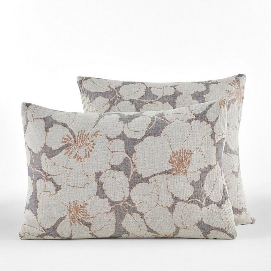 AM.PM Tamia Floral Mousseline Coton Bio Taie d'oreiller  