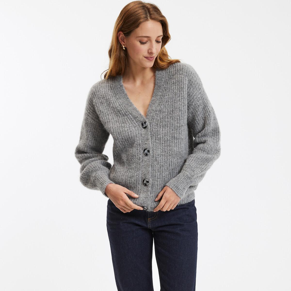 La Redoute Collections  Strickjacke mit V-Ausschnitt Signature GILDAS 