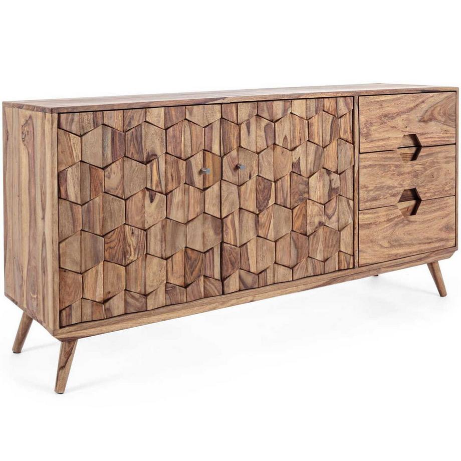 mutoni Credenza Kant 2 ante 3 cassetti  