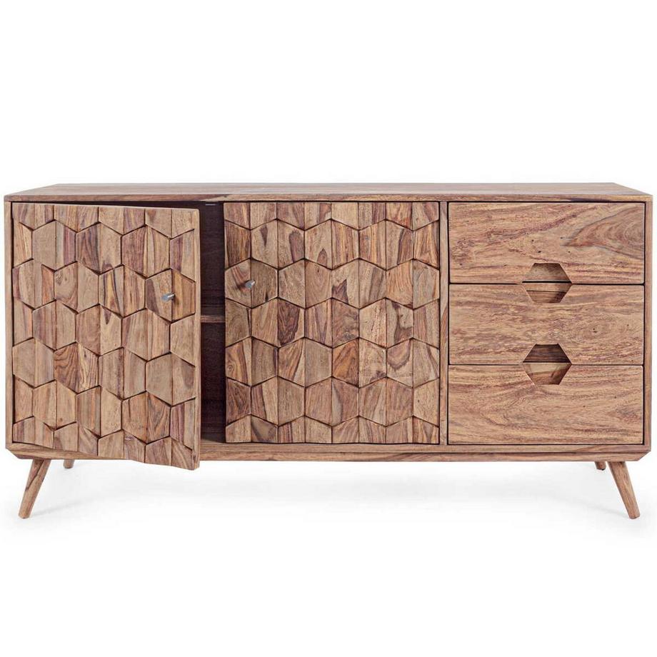mutoni Credenza Kant 2 ante 3 cassetti  