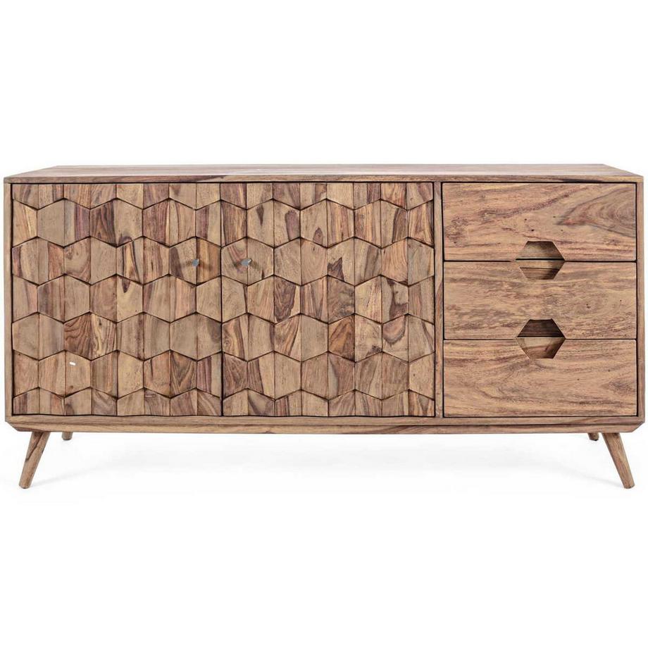 mutoni Credenza Kant 2 ante 3 cassetti  