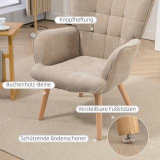 HOMCOM Fauteuil à oreilles  