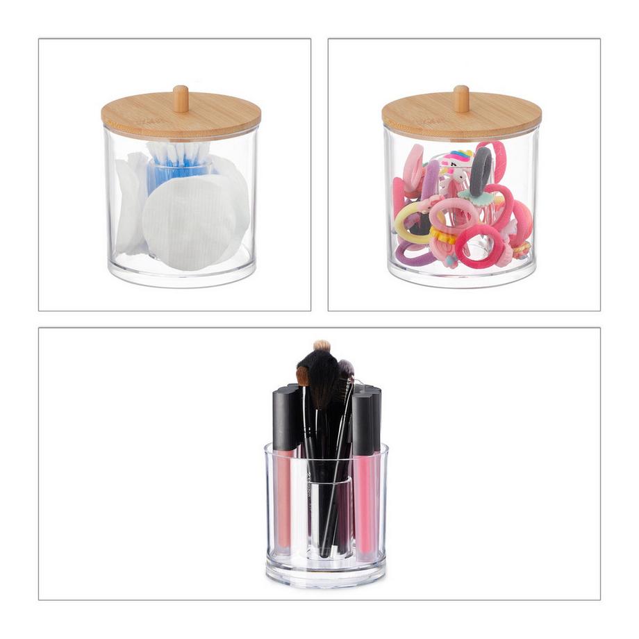 B2X Contenitore per dischetti di cotone e cotton fioc  