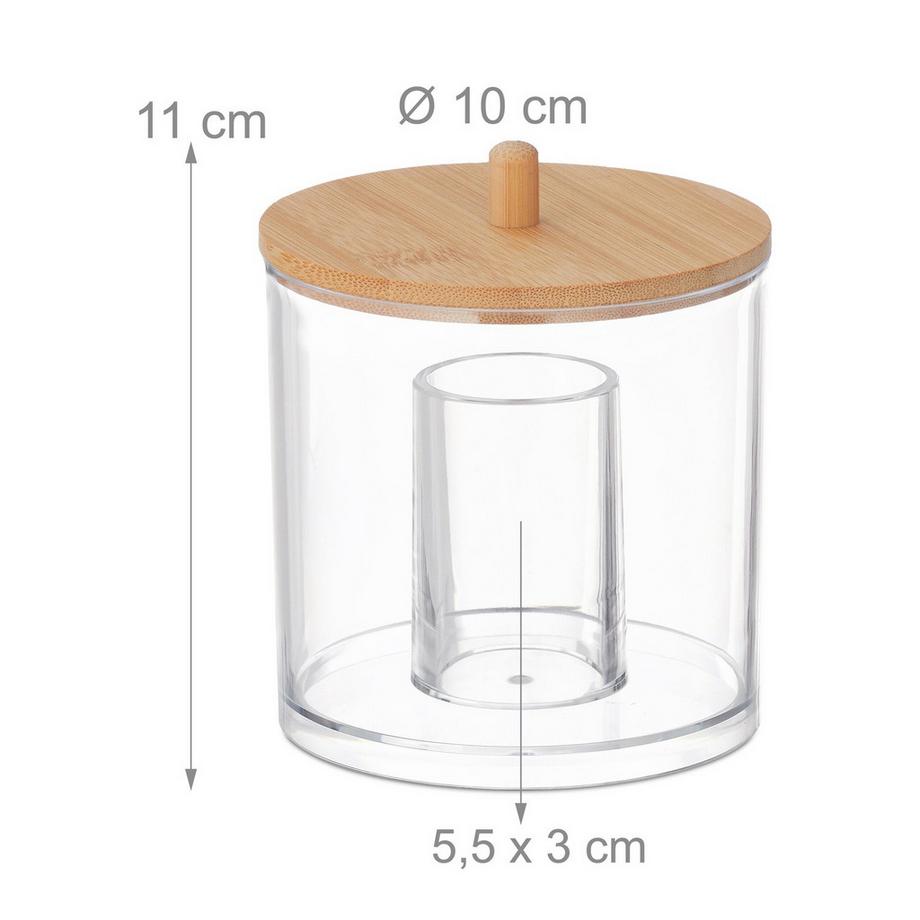 B2X Contenitore per dischetti di cotone e cotton fioc  