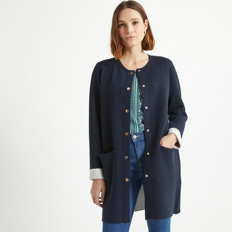 La Redoute Collections Feinstrick Langer Cardigan  
