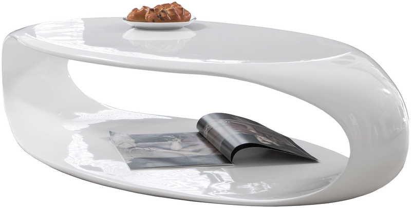 Image of Couchtisch 120x60x30cm weiss Fiberglas Couchtisch 120x60x30cm weiss Fiberglas