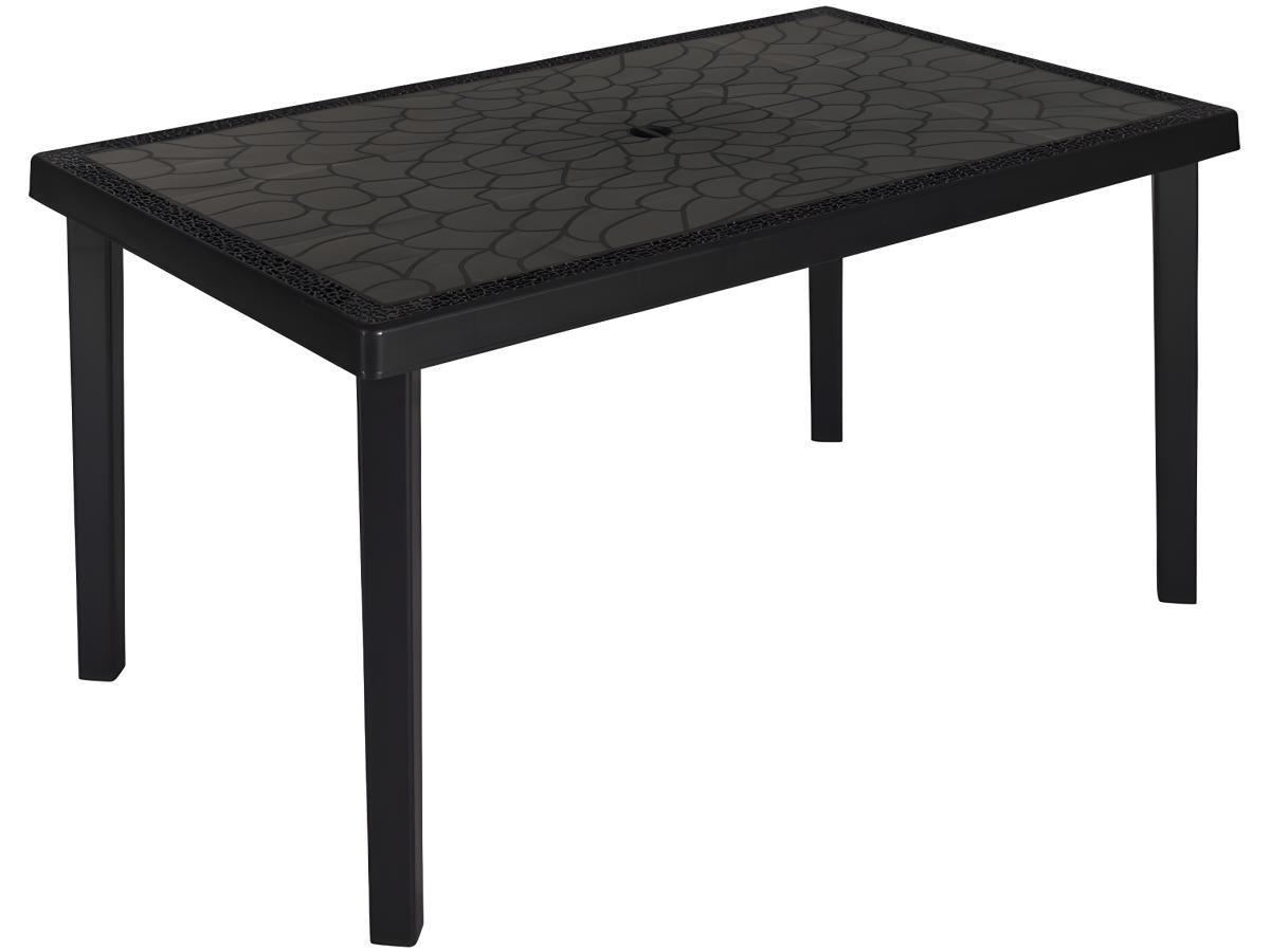 Image of Garten-Esstisch Polypropylen - Anthrazit - DIADEME von MYLIA Garten-Esstisch Polypropylen - Anthrazit - DIADEME von MYLIA