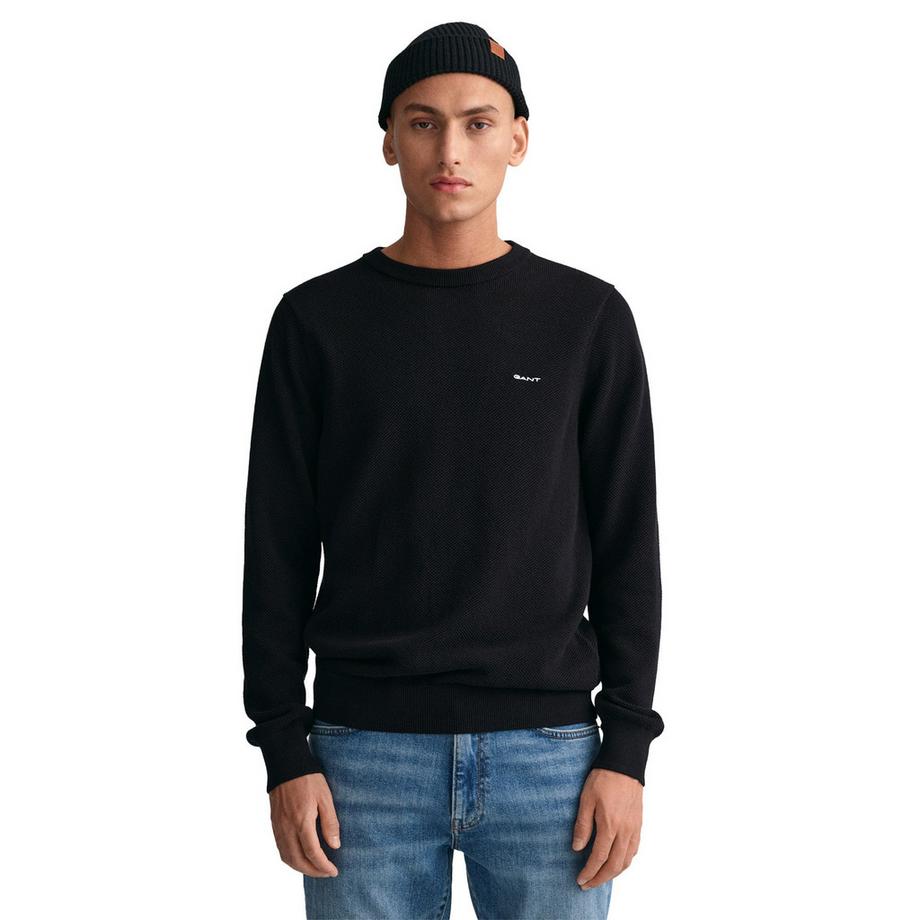 GANT Baumwoll Piqué Rundhals Pullover  