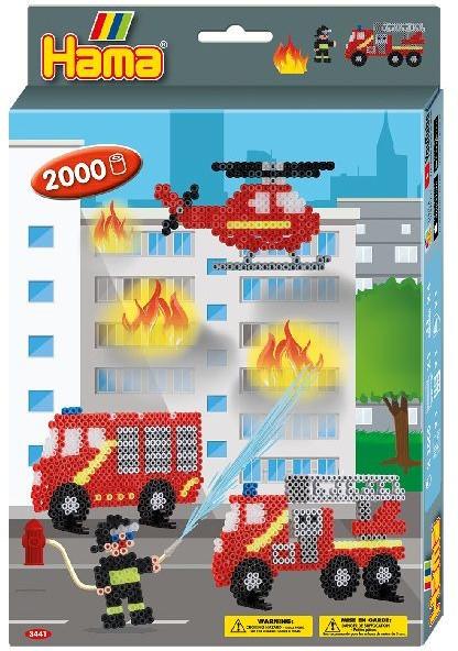 hama  Midi Bügelperlenset Feuerwehr (2000Teile) 