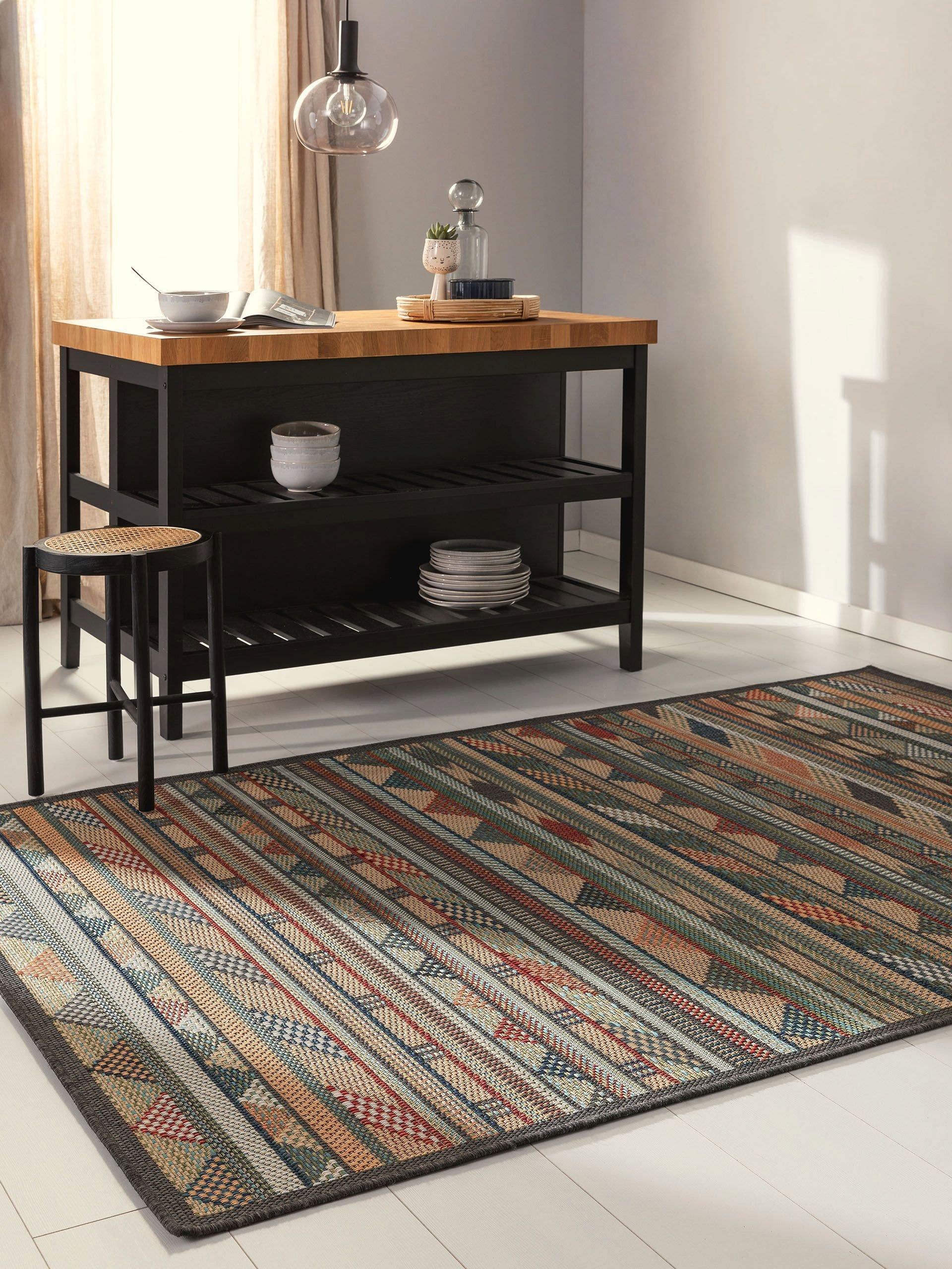 Benuta Tapis d'extérieur & intérieur Mirena Multicouleur  