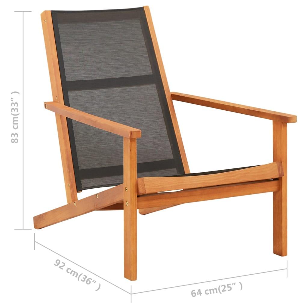 VidaXL Chaise de jardin tissu  