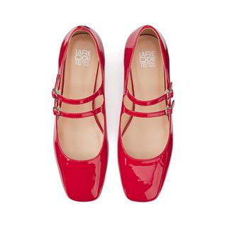 La Redoute Collections  Riemchen-Ballerinas mit kleinem Absatz 