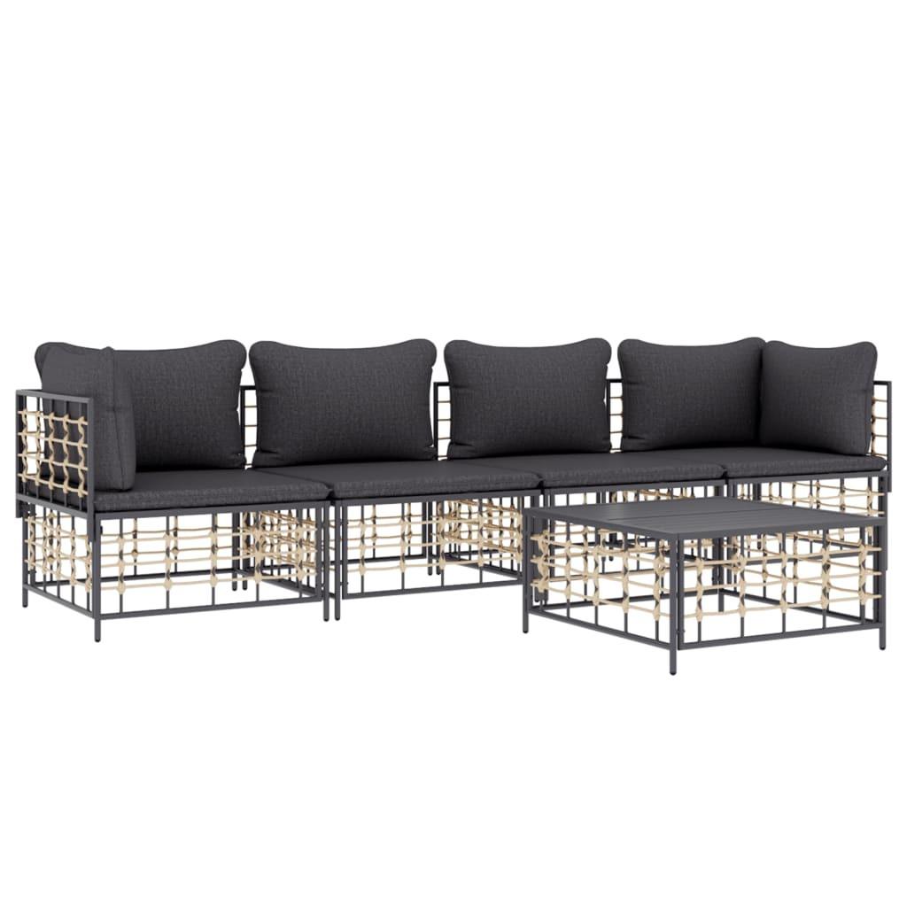 VidaXL Garten lounge set poly-rattan  