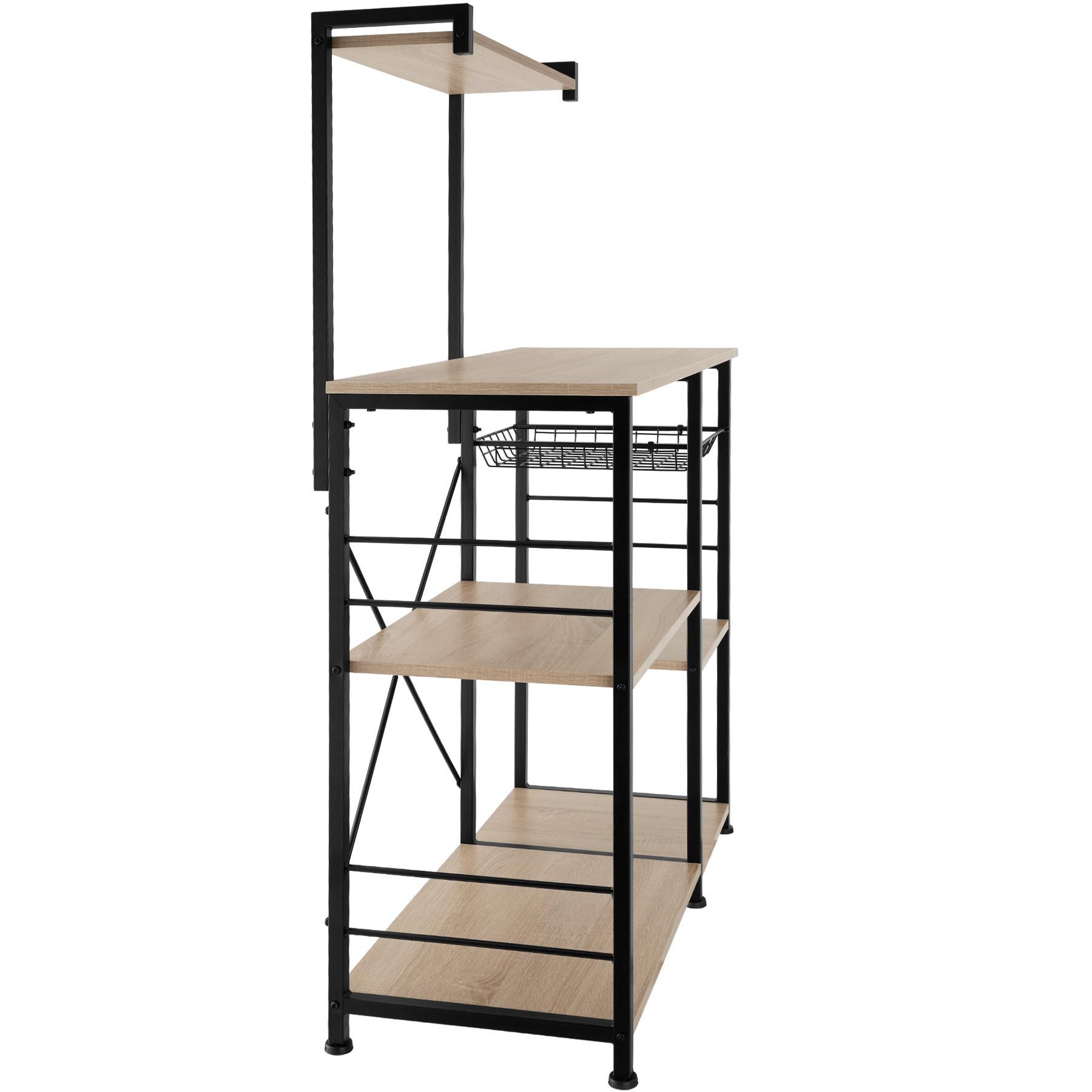 Tectake Scaffale da cucina Crawley 90x40x131,5cm  