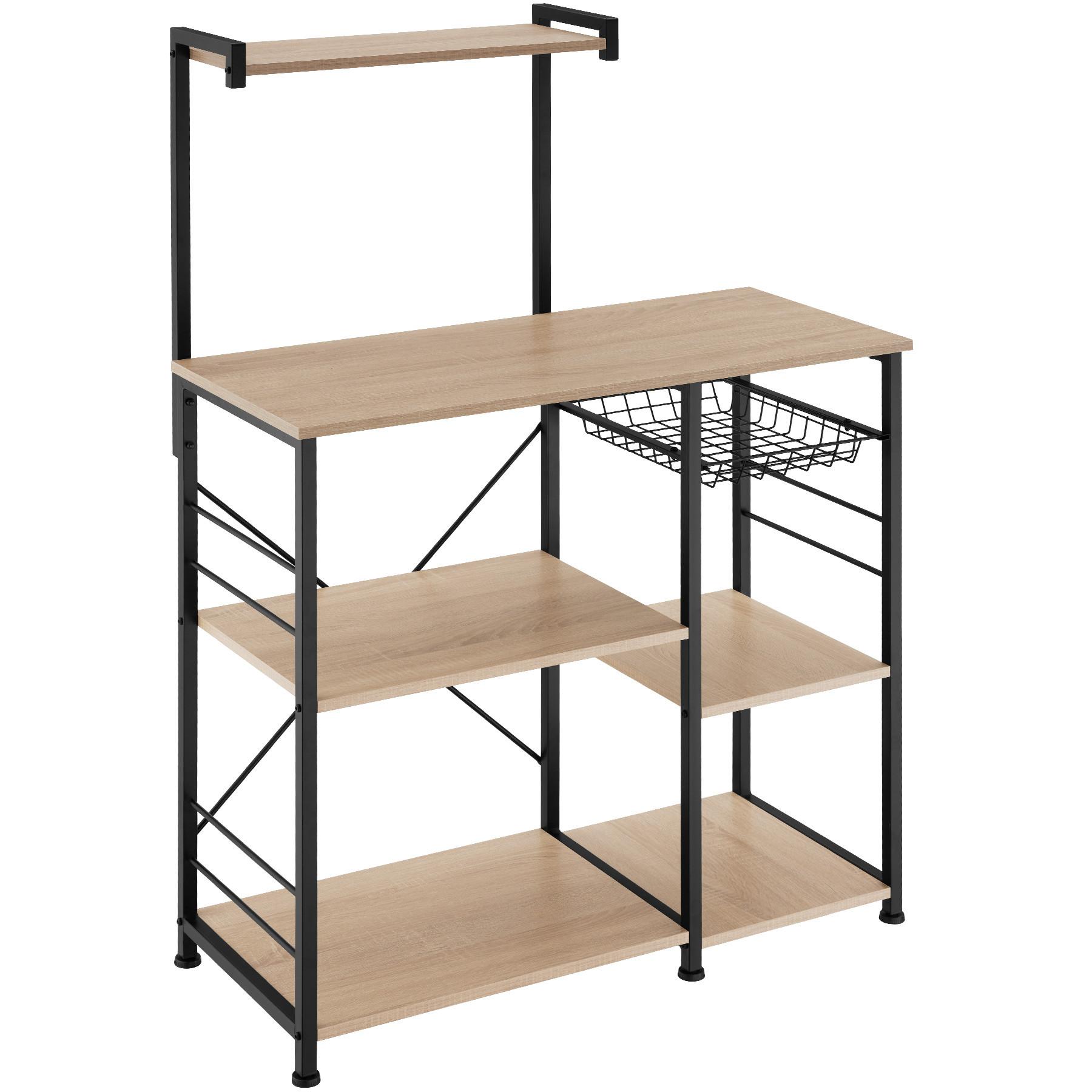 Tectake Scaffale da cucina Crawley 90x40x131,5cm  