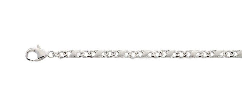 Image of Collier 8er-kette Silber 925, 4.9mm, 60cm Unisex Silber 60.5CM