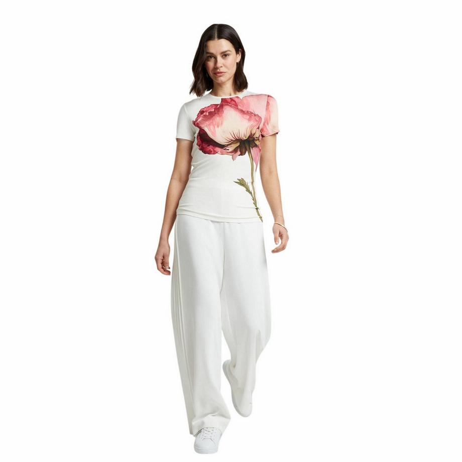 TED BAKER  Maglietta Aderente Grande Floreale 