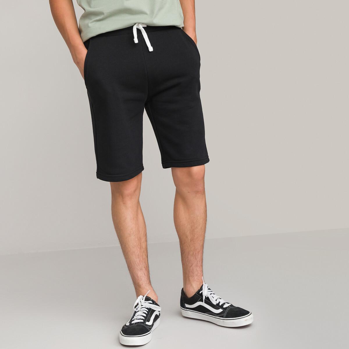 Image of Bermudas Aus Leichter Sweatware Jungen Schwarz 12A
