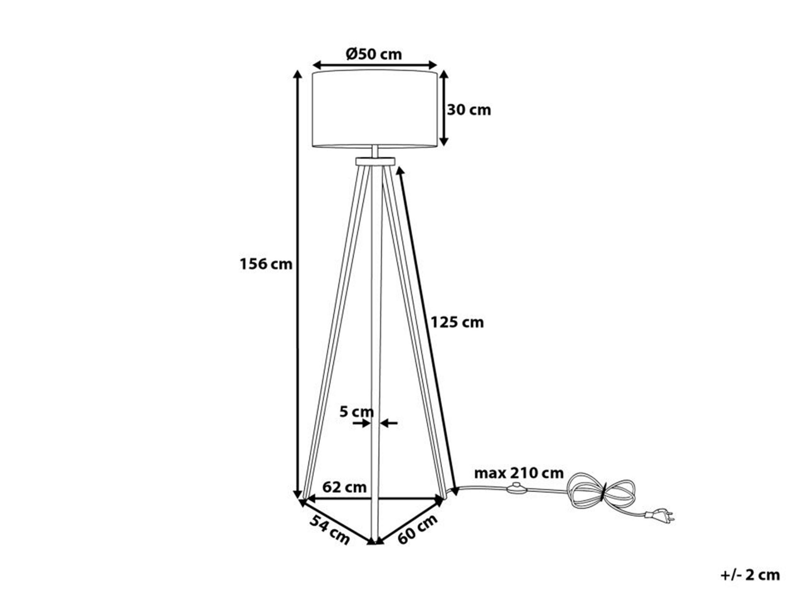 Beliani Lampada da pavimento en Ferro Moderno STILETTO  