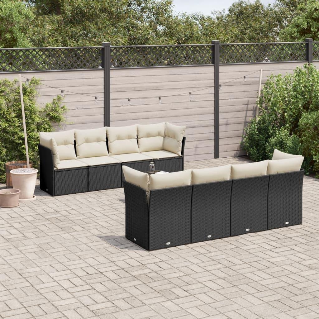 VidaXL set divano da giardino Polirattan  