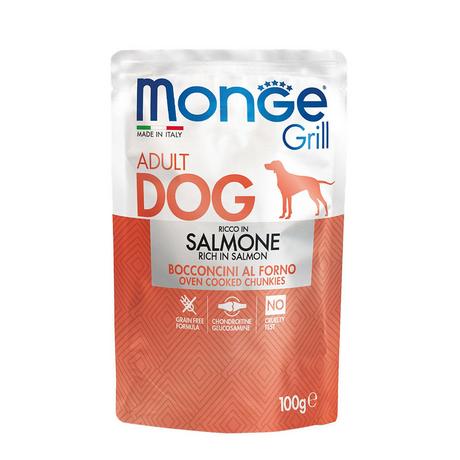 Monge  Grill pour chien au saumon - Multipack 