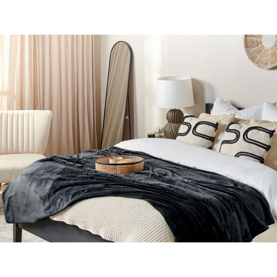 Beliani BAYBURT Couverture Polaire Moderne en Polyester  