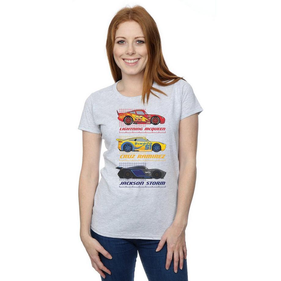Disney Cars Lightning McQueen Cruz Ramirez Jackson Storm T-Shirt  