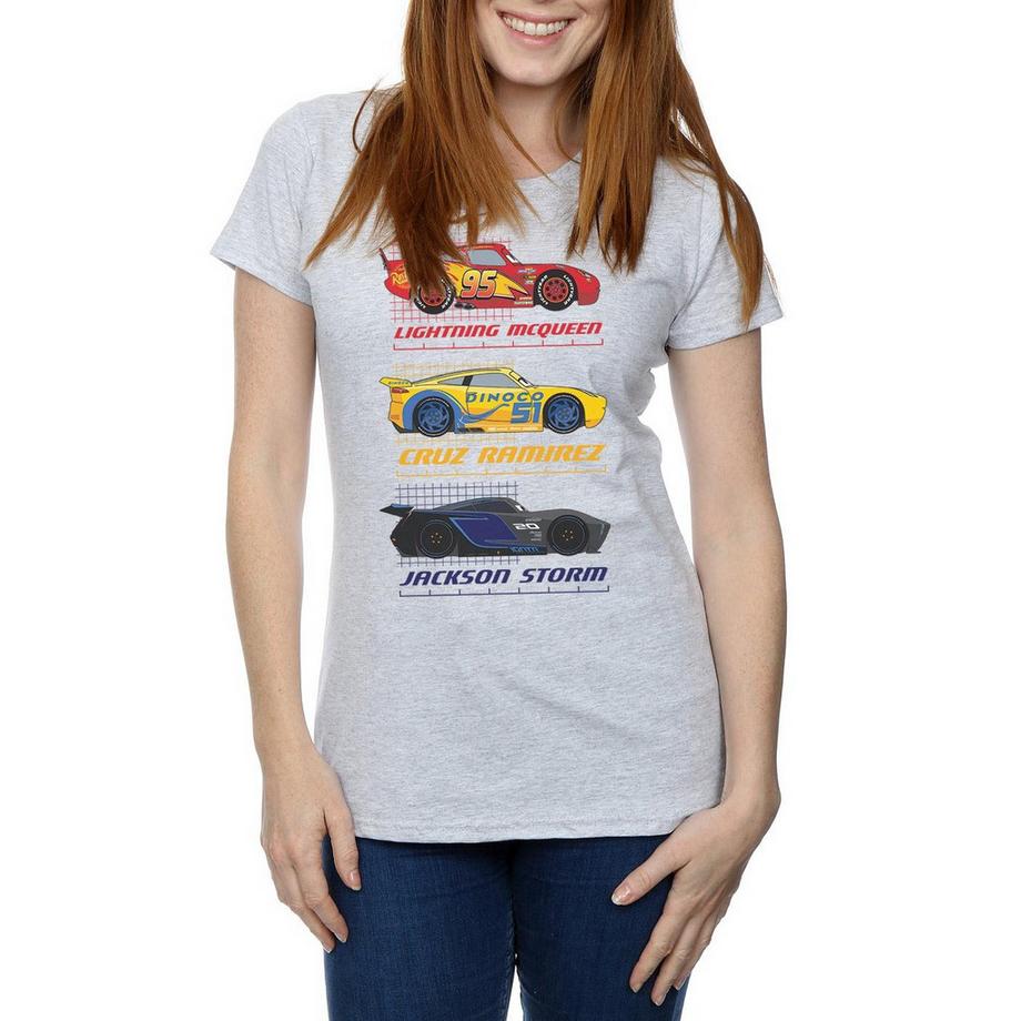 Disney Cars Lightning McQueen Cruz Ramirez Jackson Storm T-Shirt  