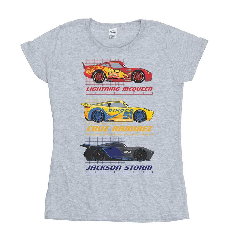 Disney Cars Lightning McQueen Cruz Ramirez Jackson Storm T-Shirt  
