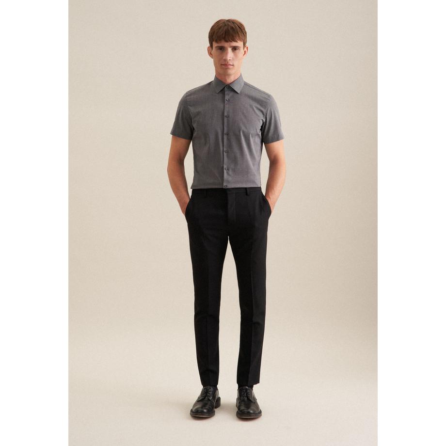 Seidensticker Camicia Business Slim Fit Manica Corta Tinta Unita  