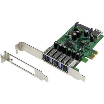 6+1 Port USB 3.2 Gen 1-Controllerkarte USB-A PCIe