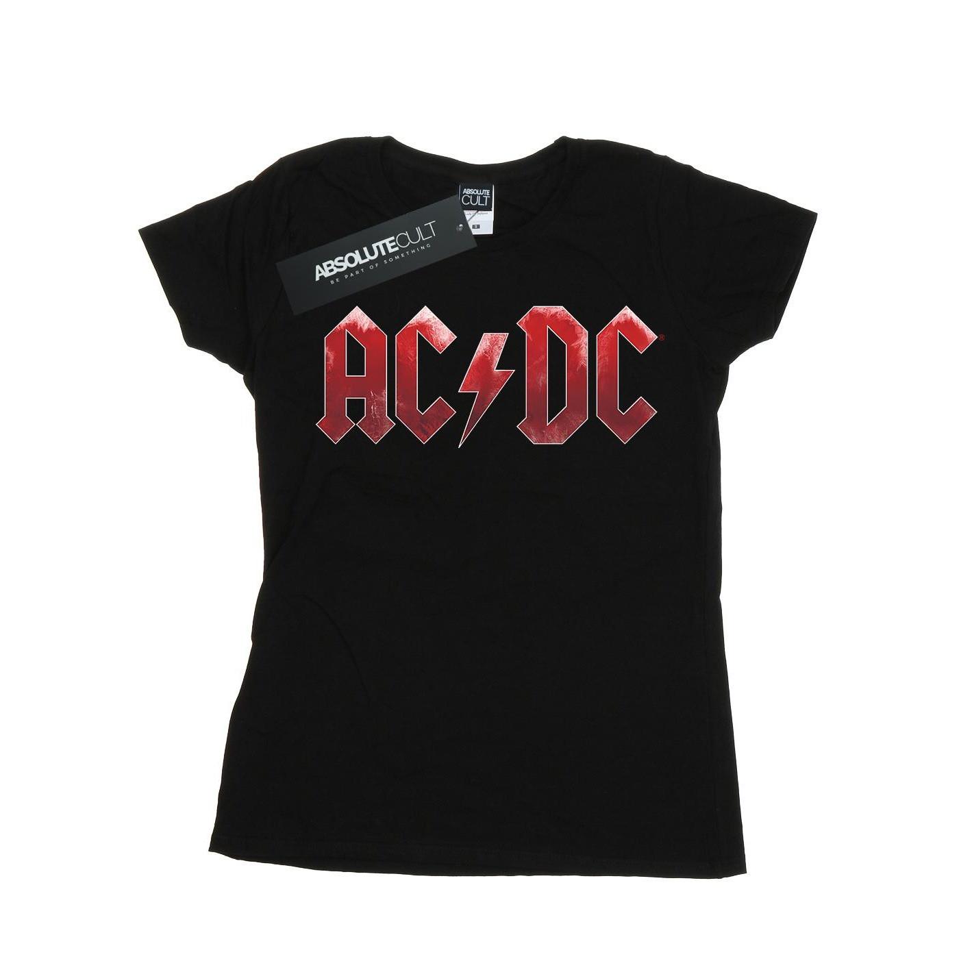 Image of Acdc Red Ice Logo Tshirt Damen Schwarz XXL