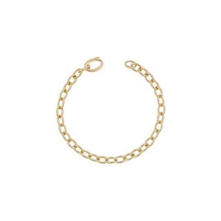 MUAU Schmuck  Bracelet forçat en or jaune 750 20cm, 6mm 