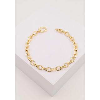 MUAU Schmuck  Bracelet forçat en or jaune 750 20cm, 6mm 