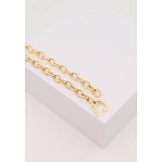 MUAU Schmuck  Bracelet forçat en or jaune 750 20cm, 6mm 