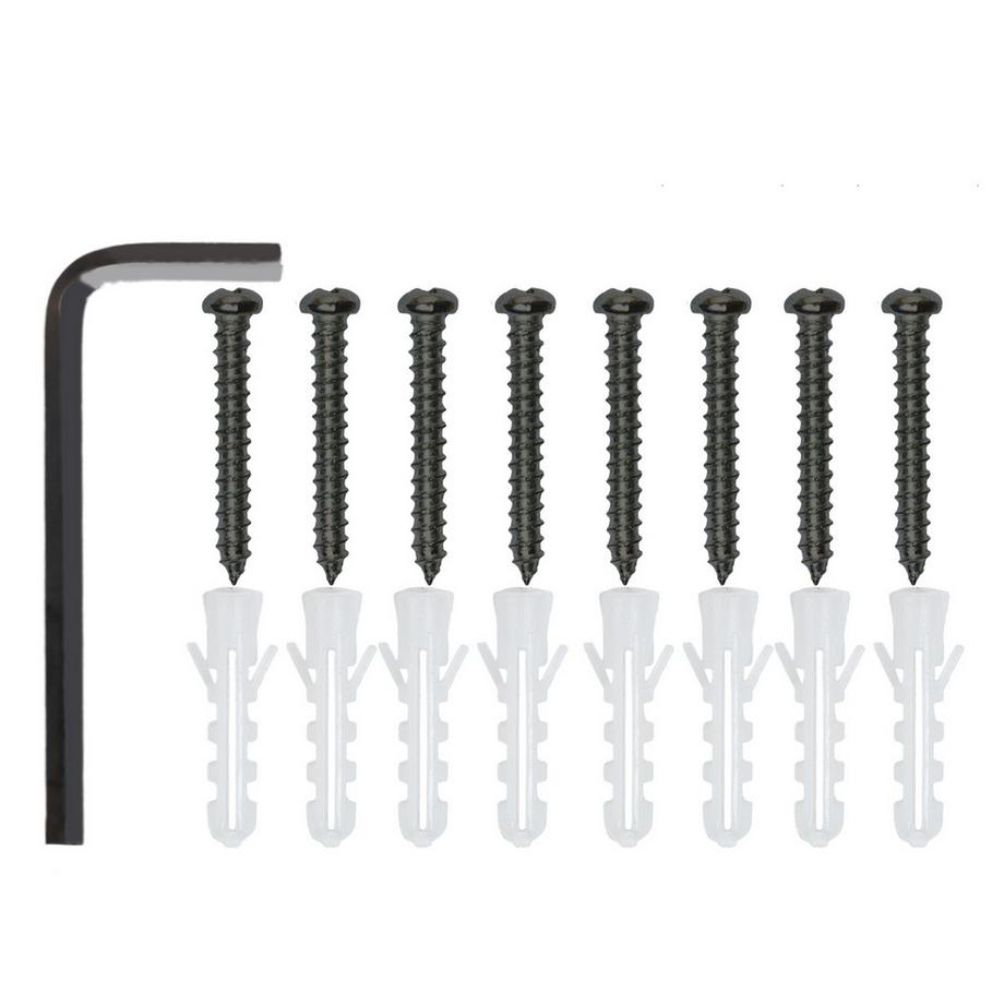 Tectake 2er Set Wandregal Irvine Industrial Style Holz und Stahl  