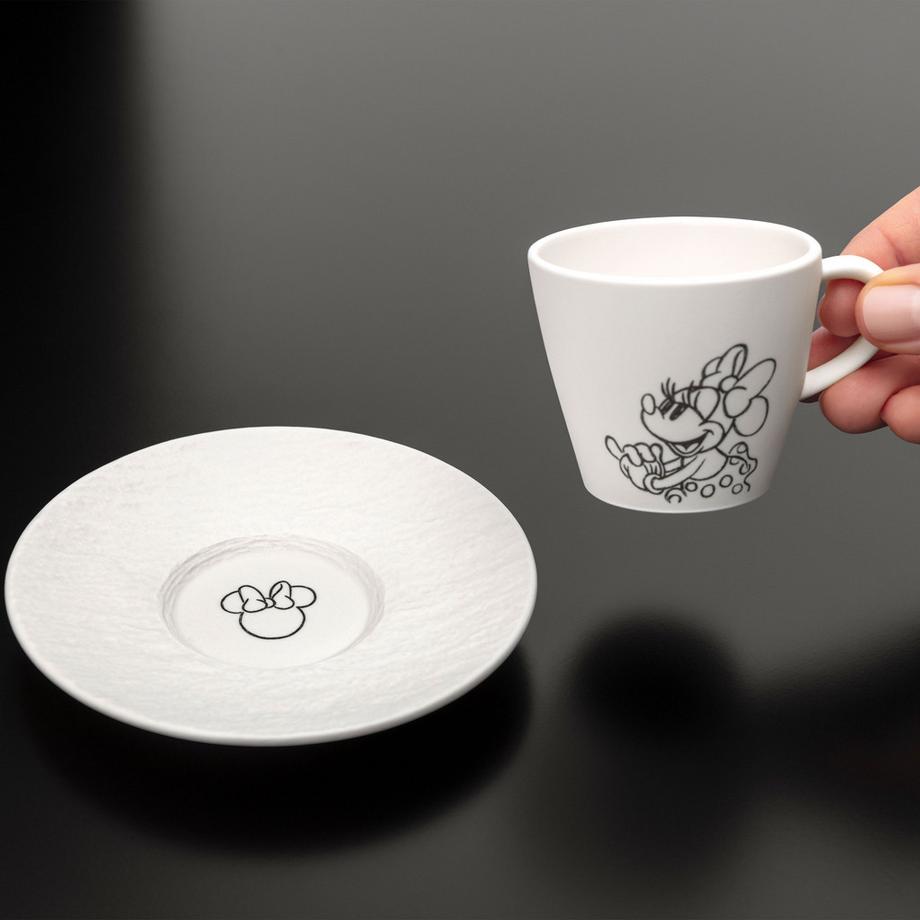 Villeroy&Boch Sous-tasse à expresso Manufacture Rock blanc - Mickey Mouse  