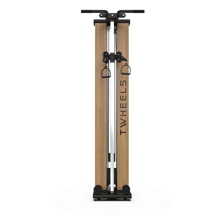 TWHEELS  Fitness Seilzugturm aus Eichenholz 