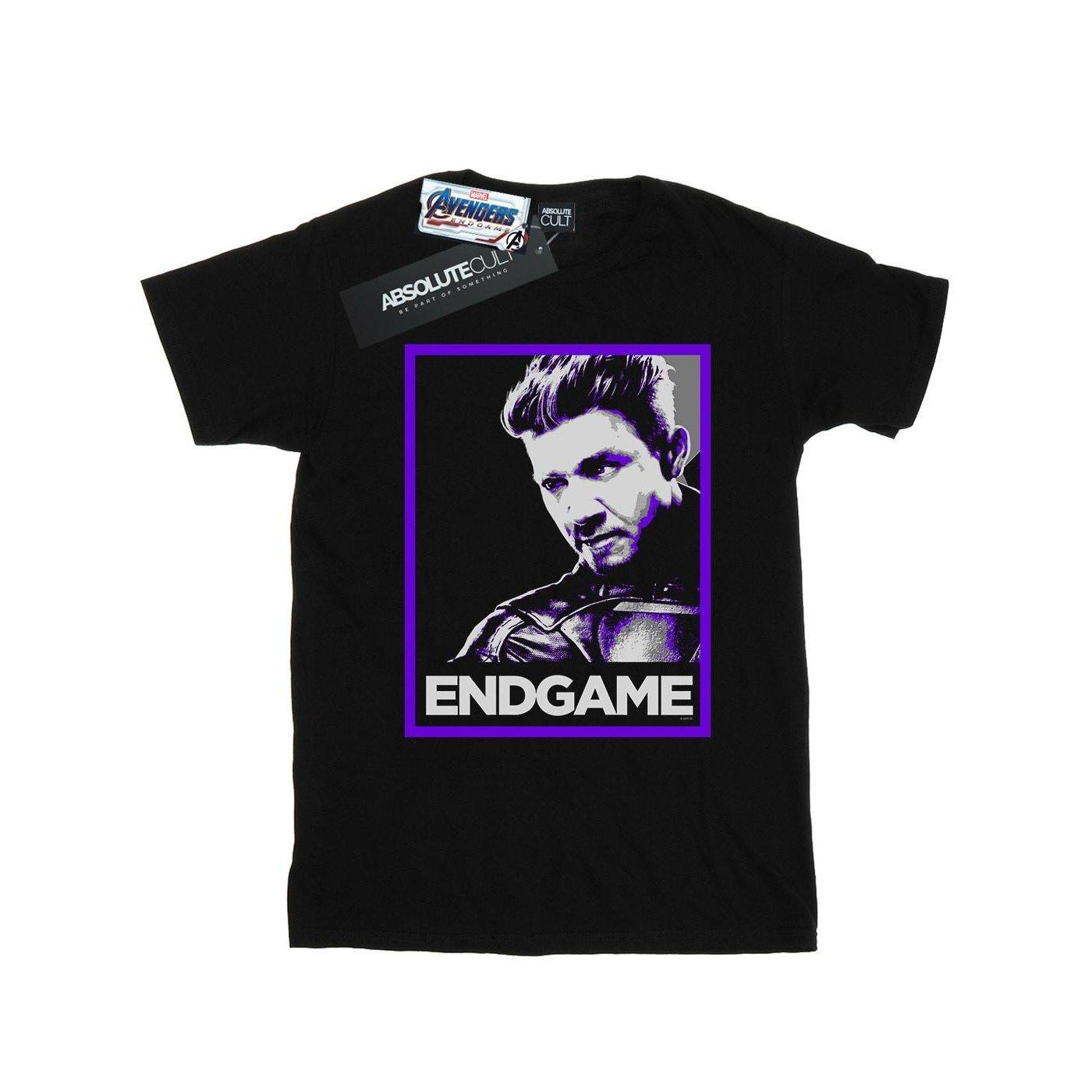 Image of Avengers Endgame Hawkeye Poster Tshirt Damen Schwarz L