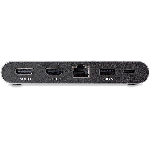 STARTECH.COM  Dock USB C - Station d'Accueil USB-C à Double Écran 4K HDMI - 100 W Power Delivery Pass-through, GbE, 2 USB A - Mini Hub Type C - Adaptateur Multiport pour PC Portable 