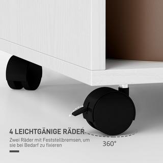 HOMCOM Kleiderschrank auf Rollen  