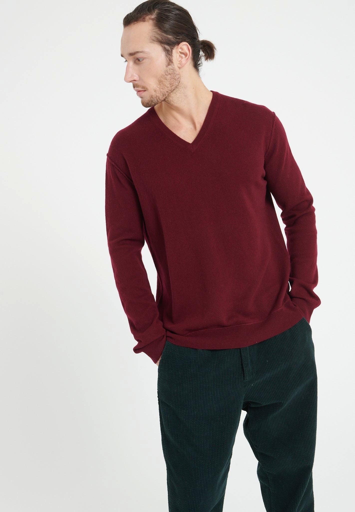 Studio Cashmere8  LUKE 11 Maglione con scollo a V - 100% cashmere 