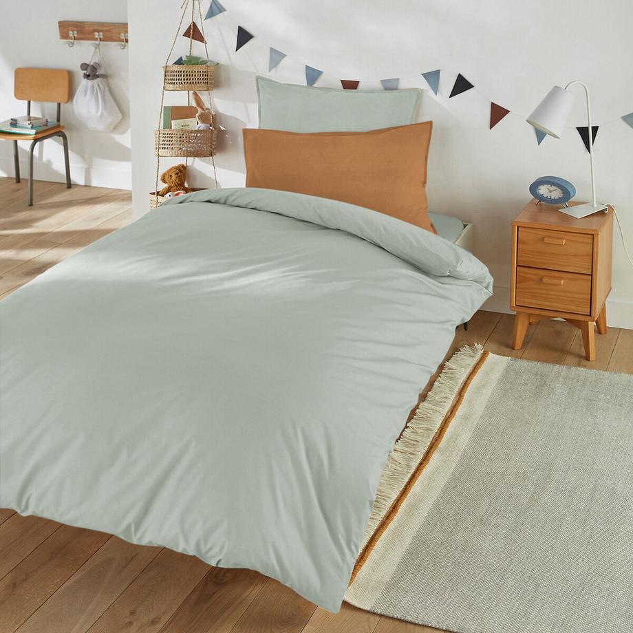 La Redoute Intérieurs Taie enfant unie percale de coton biologique  