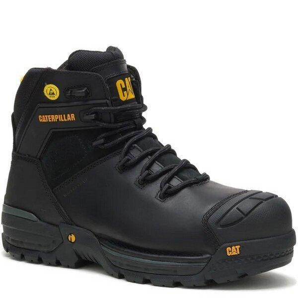 Image of Sicherheitsschuhe Excavator, Narbiges Leder Unisex Schwarz 43