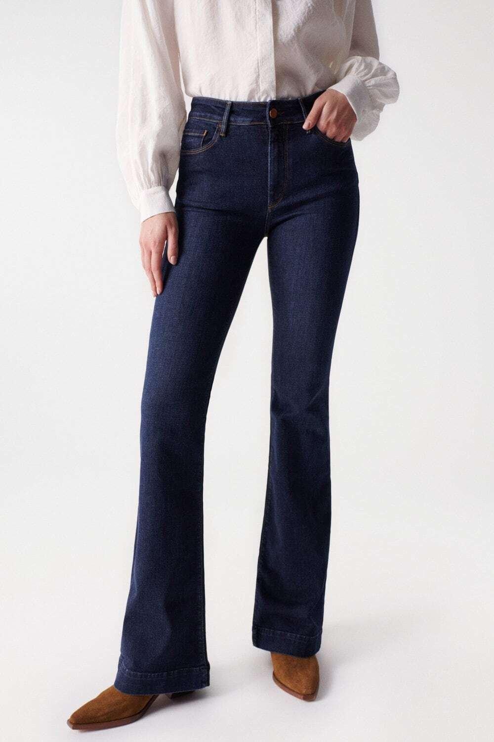 Image of Jeans Destiny Flare Damen Blau W29