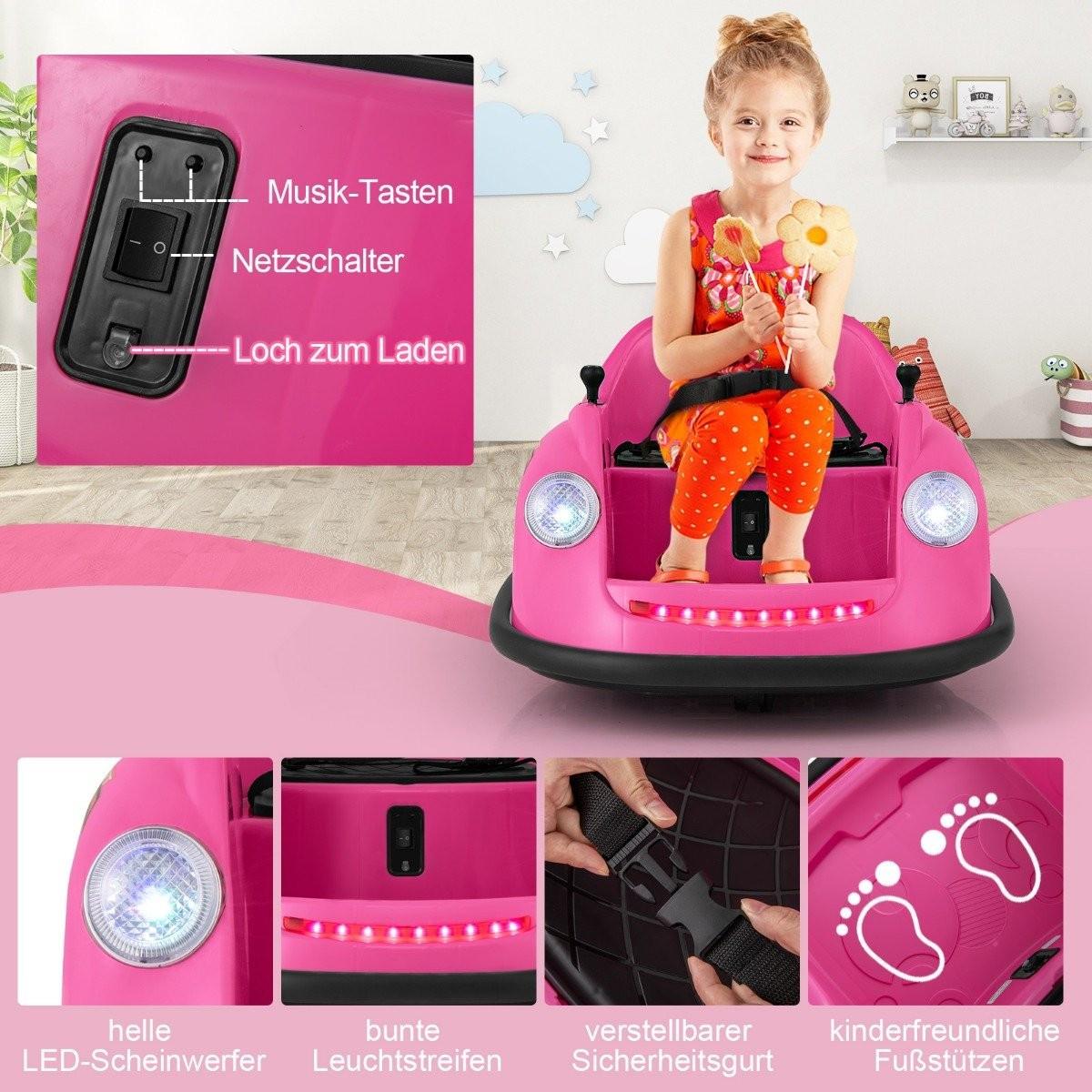 12V Auto Elettrica per Bambini con Telecomando, Autoscontro