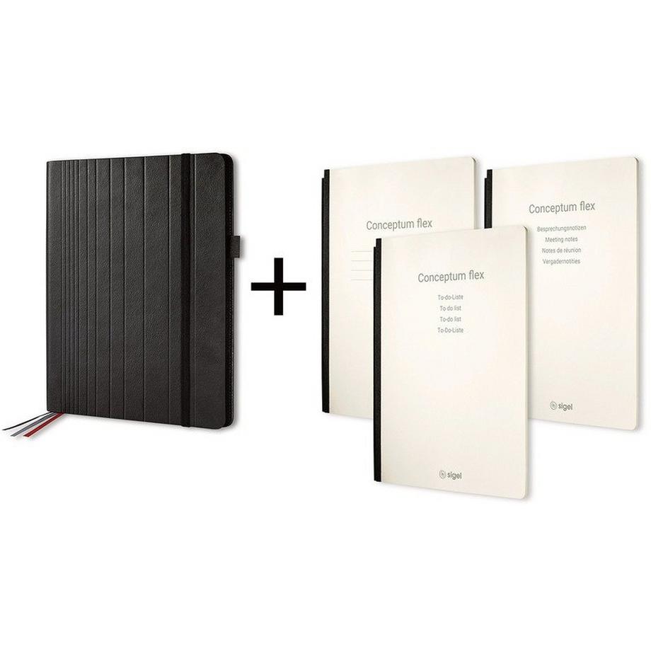 CONCEPTUM Business Organiser A4 CF132 Conceptum flex Set schwarz