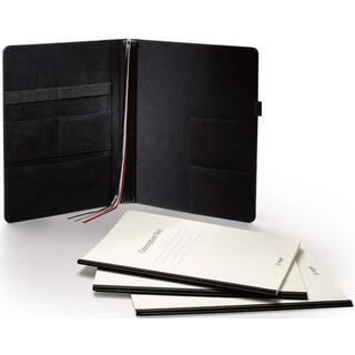 CONCEPTUM Conceptum Organiser flex A4 schwarz,3 Notizhefte,3 Schienen,Gummiband  