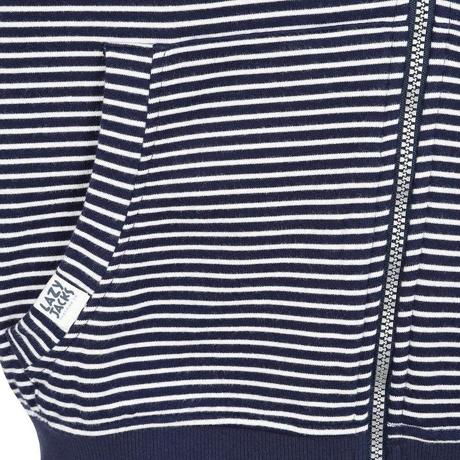 Lazy Jacks Hoodie zippé à rayures  